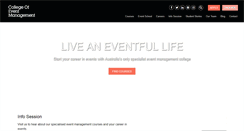 Desktop Screenshot of collegeofeventmanagement.com.au